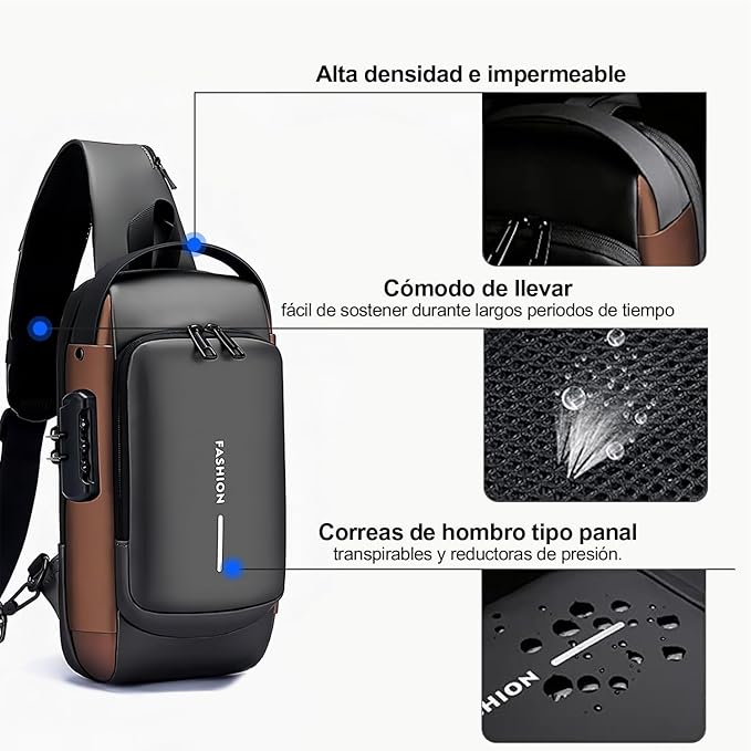 MOCHILA ANTIRROBO CON PUERTO USB